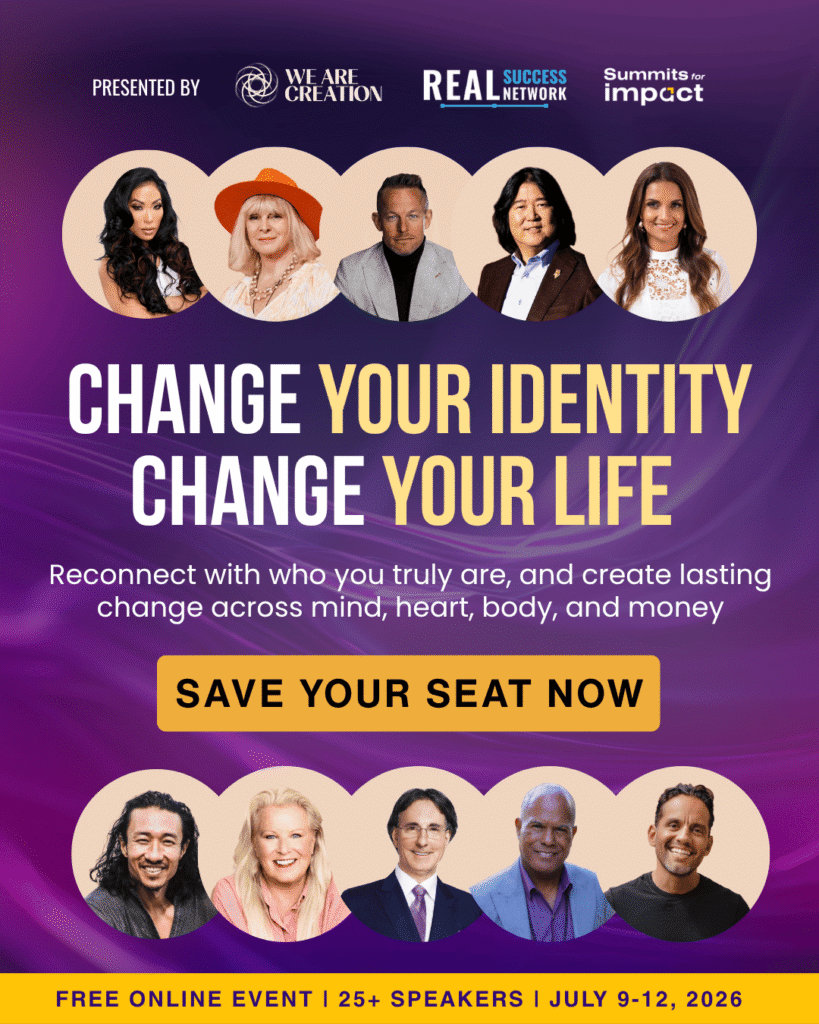 Join the free Identity Reset Summit, a 4-day virtual event taking place July 09–12, where 30+ world-renowned experts share powerful strategies for identity transformation, personal development, mindset, health, relationships, and financial growth. Learn how to create lasting identity-level change across your mind, heart, body, and money through inspiring live sessions and practical insights. Register free today, reserve your seat, and receive early access to two exclusive bonus interviews.